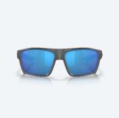 Lunette Bloke - Black matte Grey / Blue mirror - Costa 