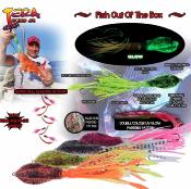 Leurre jig Tera Squid - 100g / Orange Glow - X-paragon