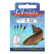 Hameçons montés truite - LS 2030s - Trout x10 - N°4 - Gamakatsu