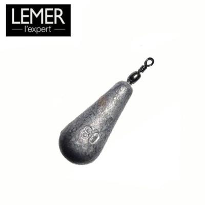 Plomb Poire avec émerillon - 165g - Lemer